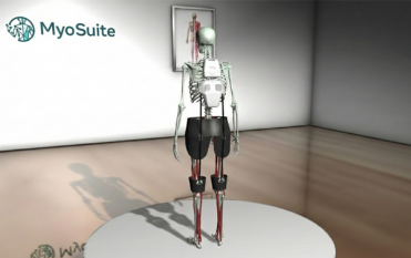 MyoSuite 근골격계 시뮬레이션에서 작동하는 웨어러블 엑소슈트 H-Medi